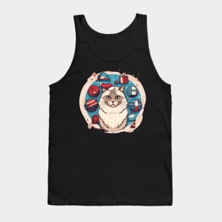 Ragdoll Cat Xmas, Love Cats Tank Top